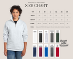 Custom Quarter-Zip Sweatshirt, Double Side print