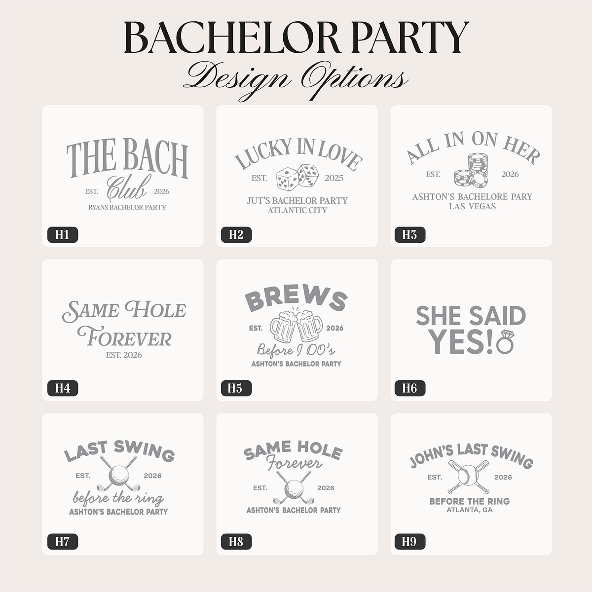 The Bach Club Custom Bachelor Party Trucker Hats
