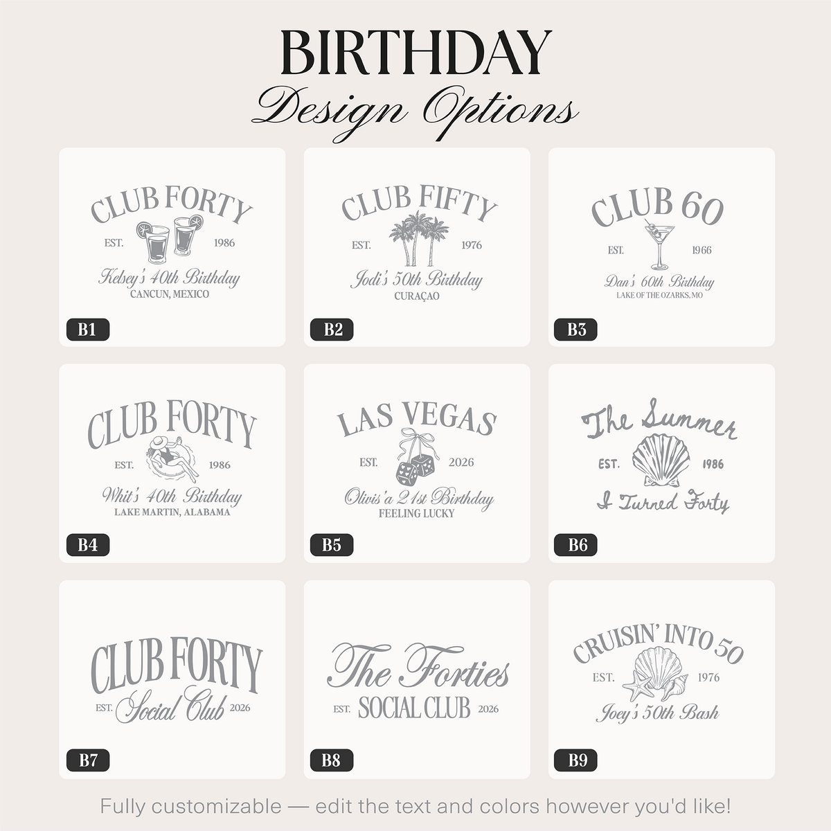 Club Forty Social Club Trucker Hat, Custom 40th Birthday Hats