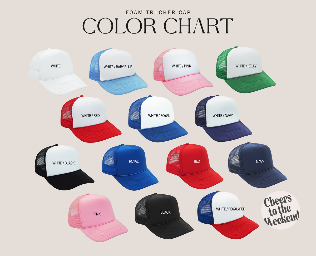 Last Toast on the Coast Beach Bachelorette Trucker Hat