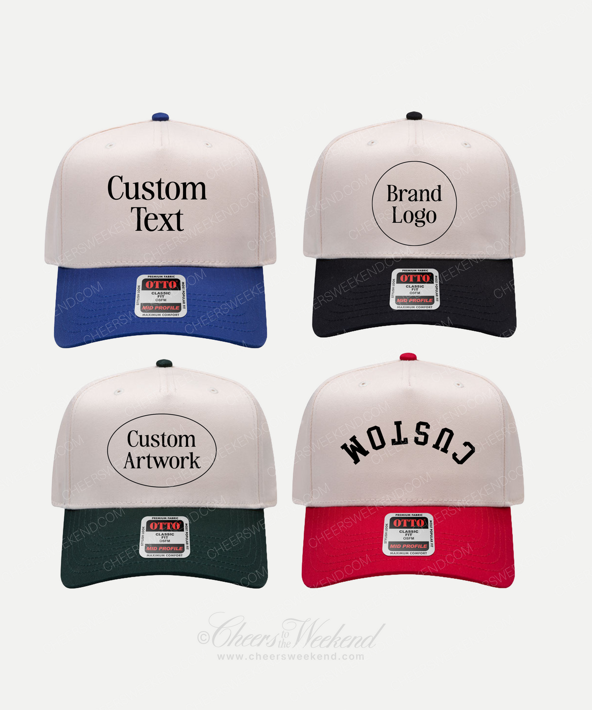 Custom Printed Baseball Hats with your logo