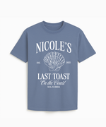 Custom Name Last Toast on the Coast Beach Bachelorette Party Shirt