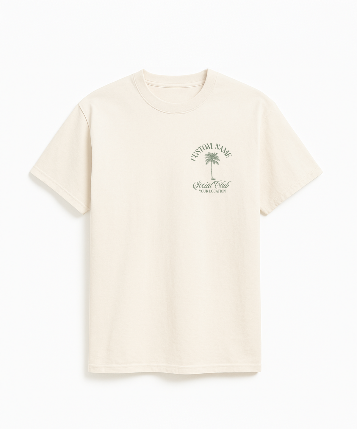 Custom Social Club Beach Vacation Shirt, Back Print