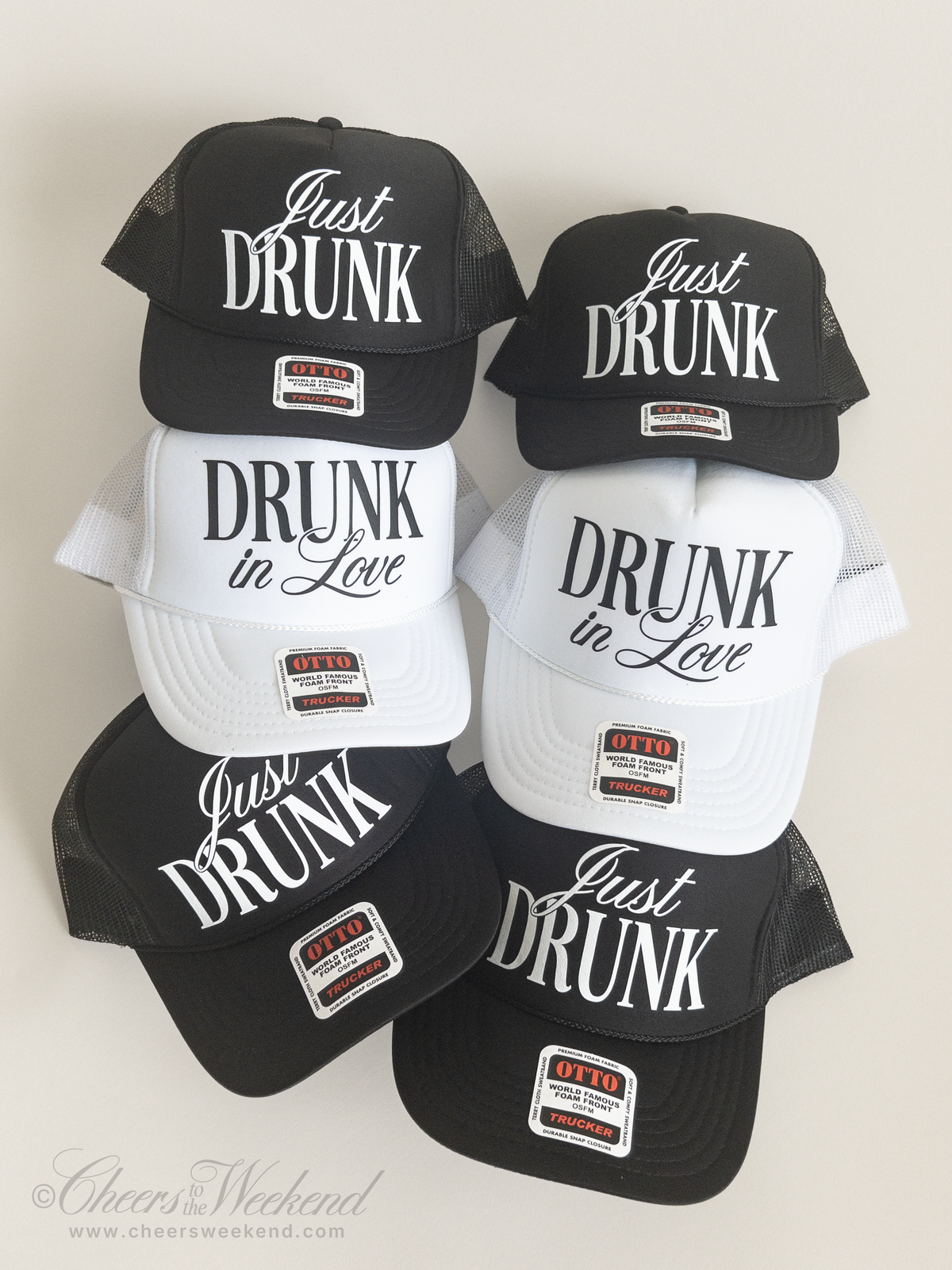 Drunk in Love, Just Drunk Wedding Toss Hats