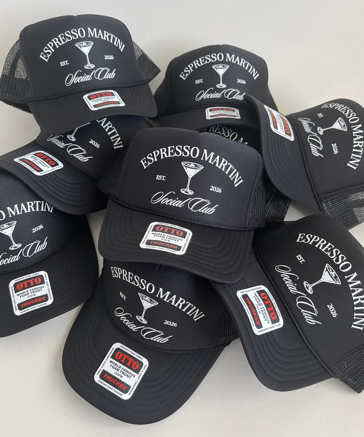 Bikinis & Martinis Bachelorette Trucker Hats
