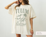 Tulum Bachelorette Party Shirts, Personalized Bridal Shirt, Location Bridal Party Tees, Custom Beach Tropical Shirt, Mexico Girls Trip