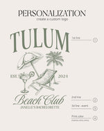 Tulum Bachelorette Party Shirts, Personalized Bridal Shirt, Location Bridal Party Tees, Custom Beach Tropical Shirt, Mexico Girls Trip