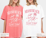 Miami Beach Girls Club Custom Tee, Miami Bachelorette Shirts, Miami Trip Tee, Custom Bachelorette Group Shirts