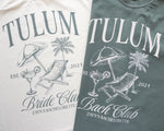 Tulum Bachelorette Party Shirts, Personalized Bridal Shirt, Location Bridal Party Tees, Custom Beach Tropical Shirt, Mexico Girls Trip