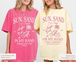 Sun Sand and a Ring on My Hand Shirt, Beach Bachelorette Party Shirt, Custom Bachelorette Party, Bachelorette Shirts, Personalized Shirts