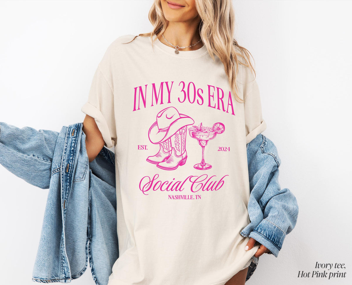 Dirty Thirty Social Club Birthday Shirt, Custom Cocktails Birthday Shirt, Dirty Thirty Birthday Gift, Dirty 30