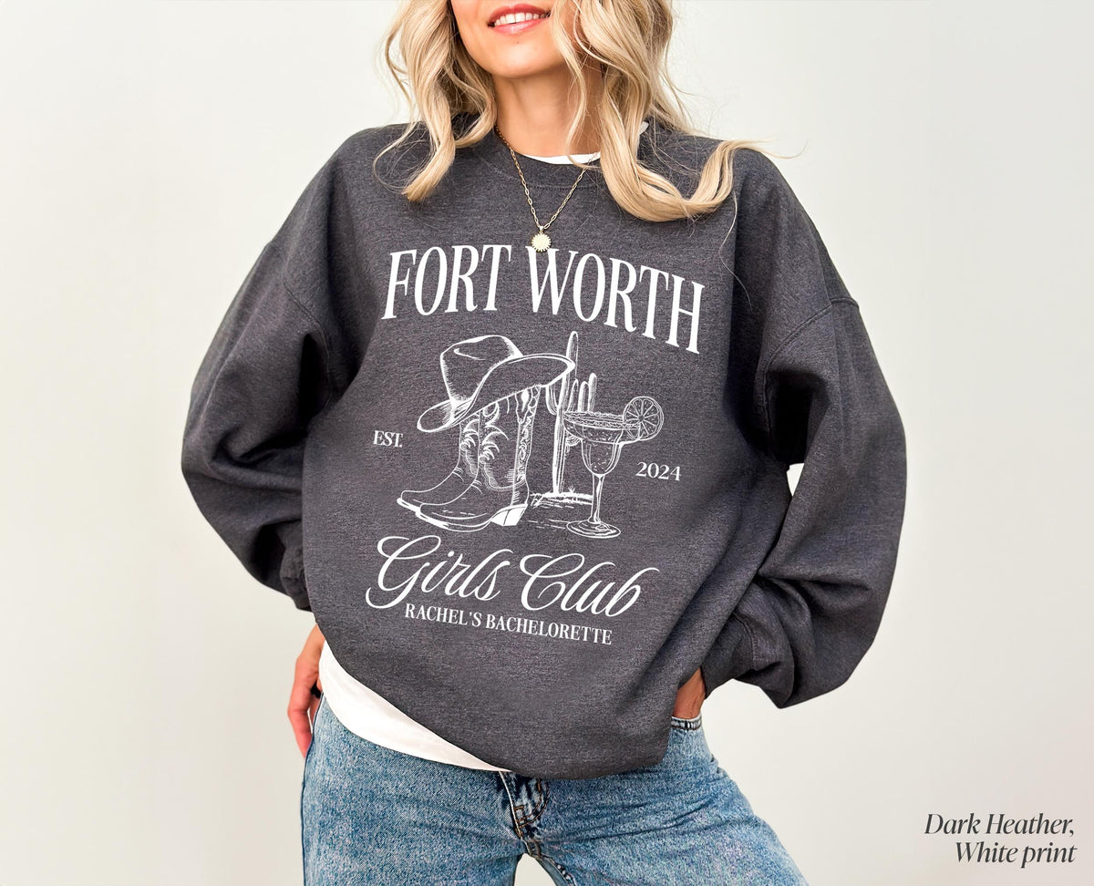 Nashville Girls Club Sweatshirt, Nashville Bachelorette Logo Sweatshirt, Personalized Sweatshirt, Custom Girls Club Sweatshirt