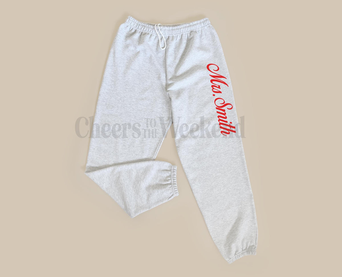 Custom Sweatpants, Personalized Fleece Sweatpants