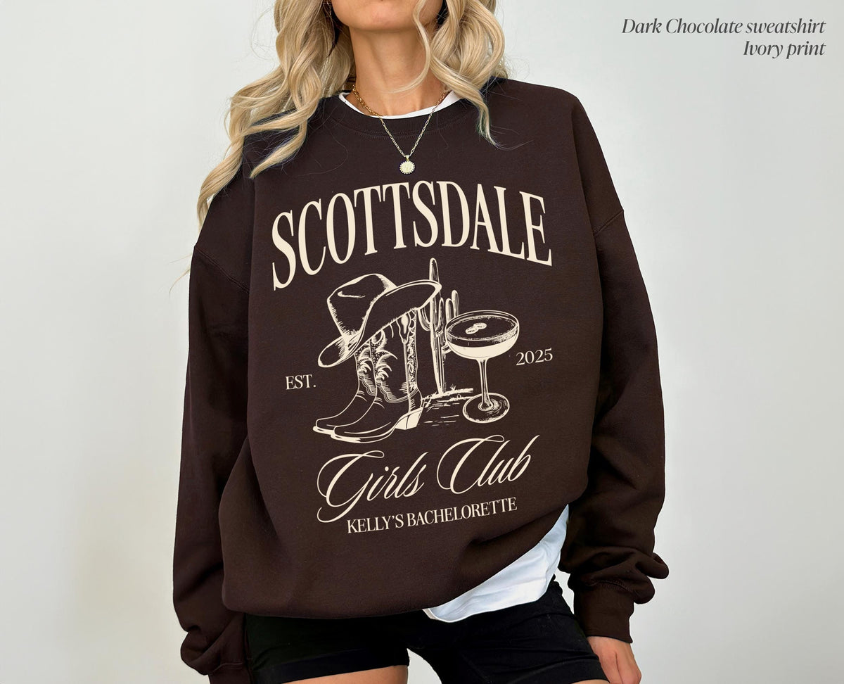 Scottsdale Bachelorette Sweatshirt: Arizona Social Club Crewneck
