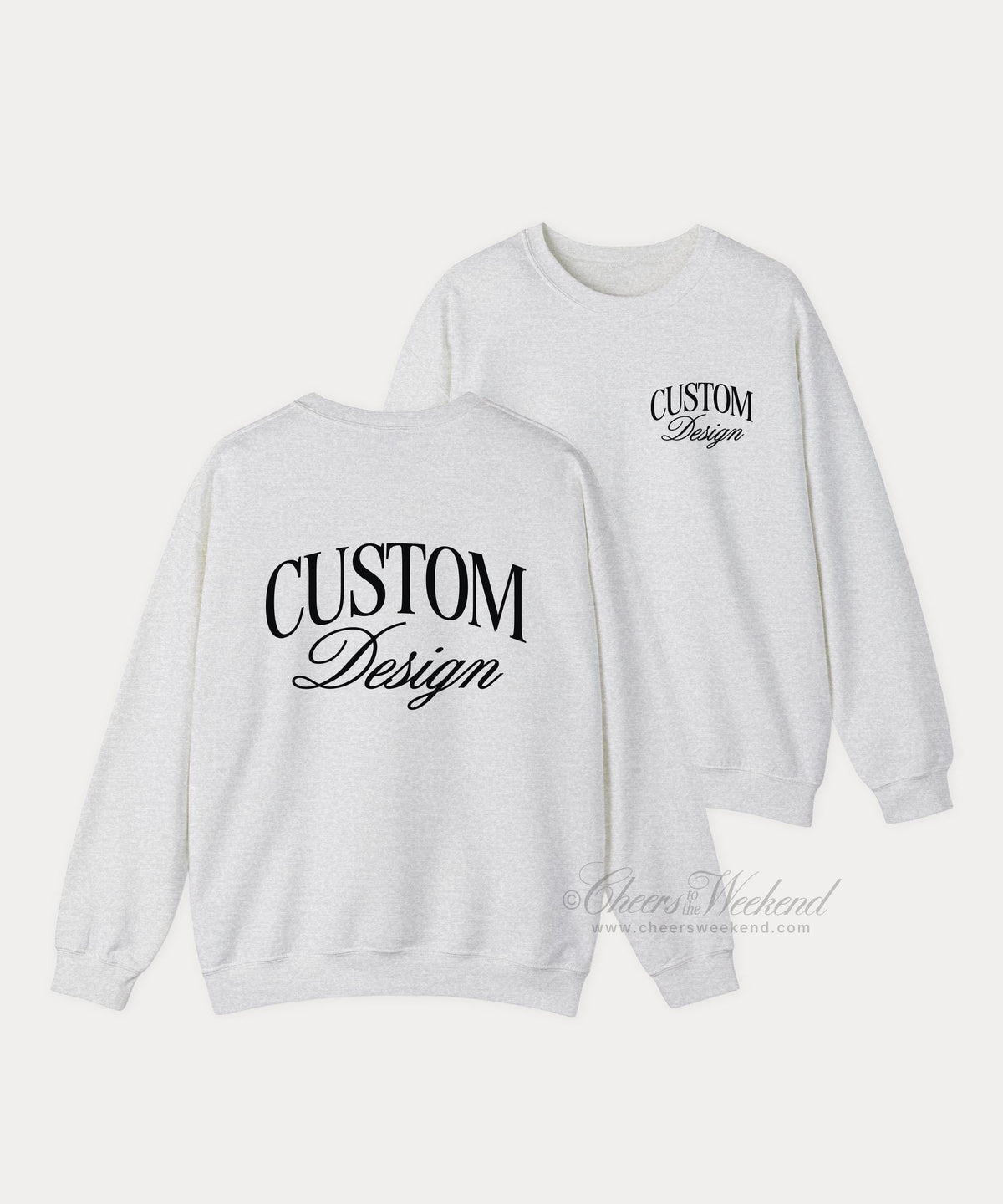 Custom Sweatshirt, Double Side print