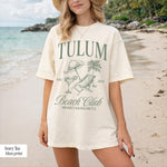 Tulum Bachelorette Party Shirts, Personalized Bridal Shirt, Location Bridal Party Tees, Custom Beach Tropical Shirt, Mexico Girls Trip