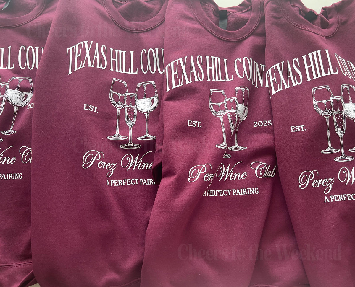 Custom Wedding Weekend Sweatshirt: Personalized Bachelorette Party Crewneck