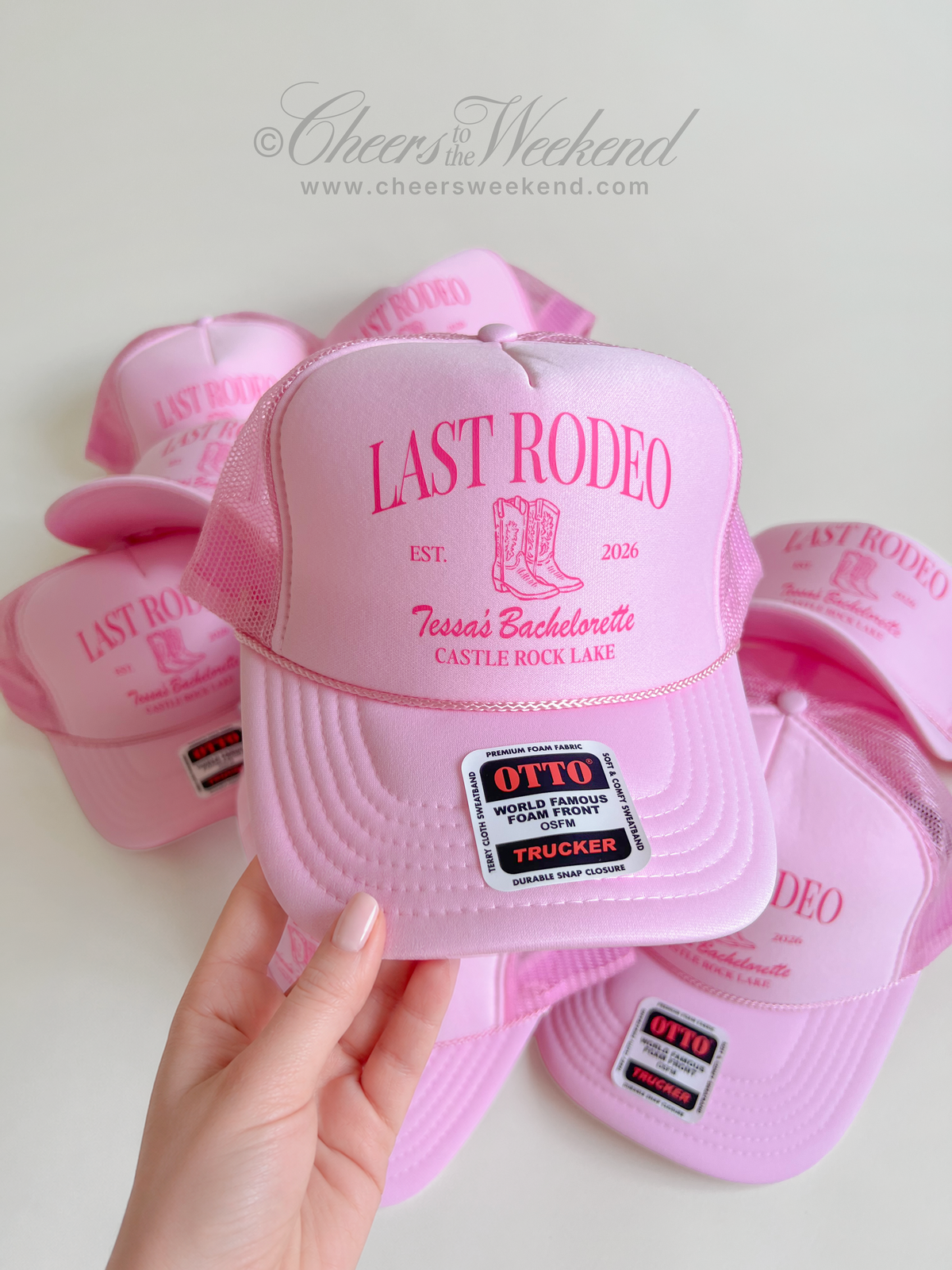 Last Rodeo Cowgirl Bachelorette Trucker Hat