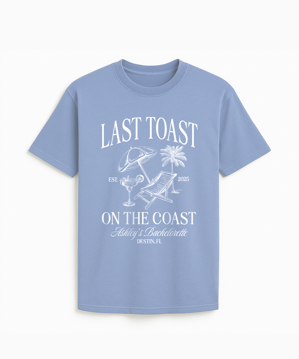 Last Toast on the Coast Beach Bachelorette Party Shirt