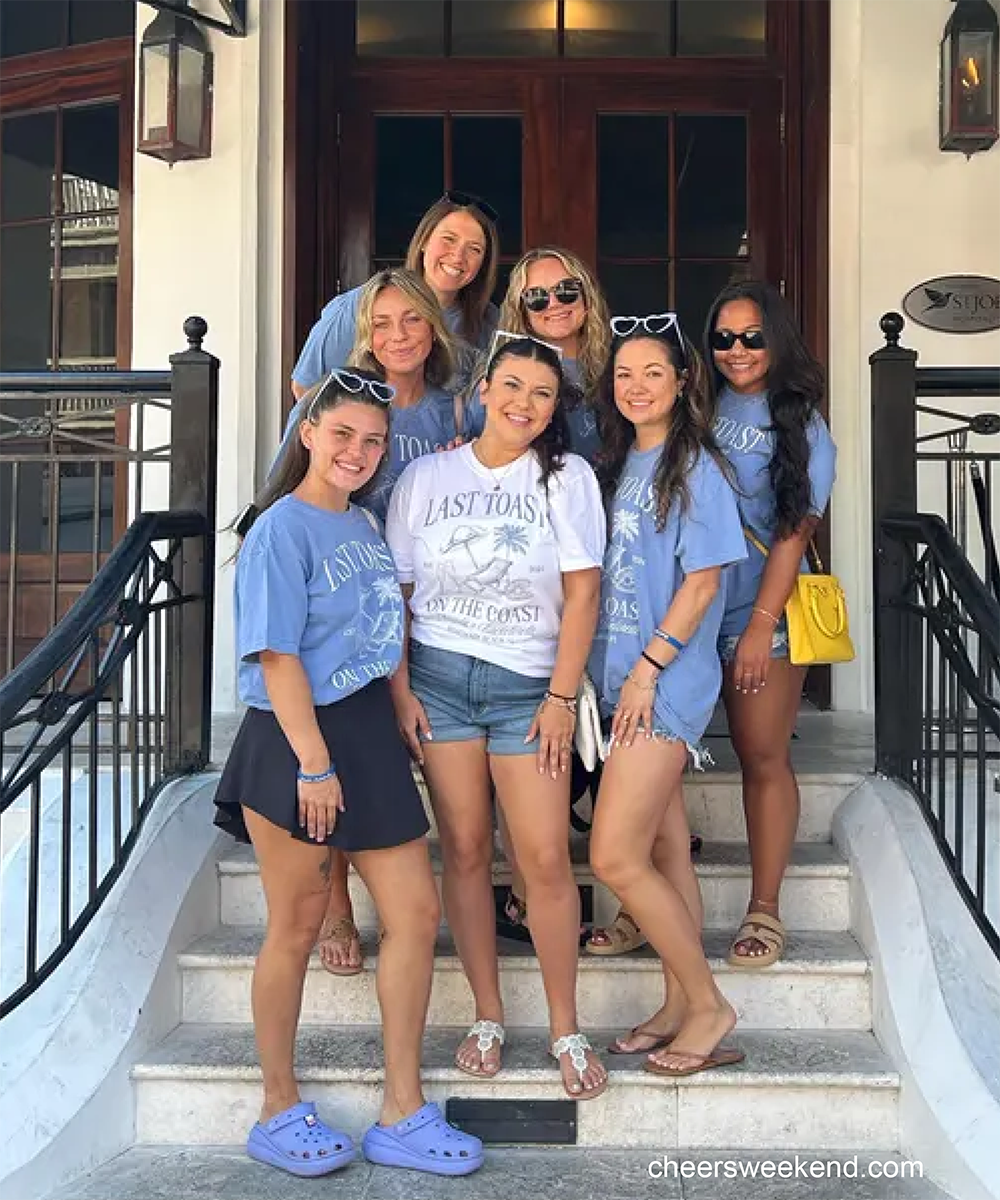 Last Toast on the Coast Beach Bachelorette Party Shirt