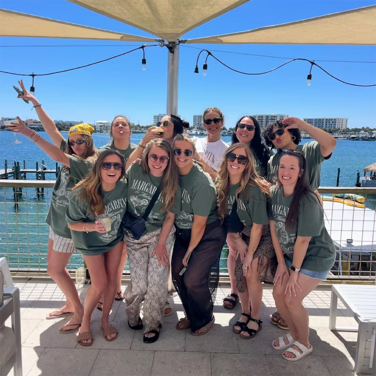 Margaritas and Matrimony Bachelorette Party Shirt