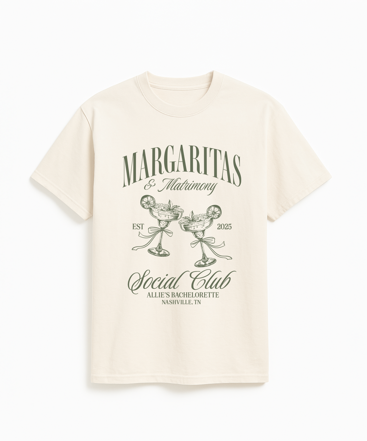 Margaritas and Matrimony Bachelorette Party Shirt
