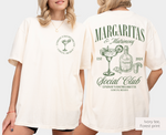 Margaritas and Matrimony Bachelorette Party Shirt, Back Print