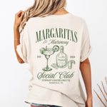 Margaritas and Matrimony Bachelorette Party Shirt, Back Print