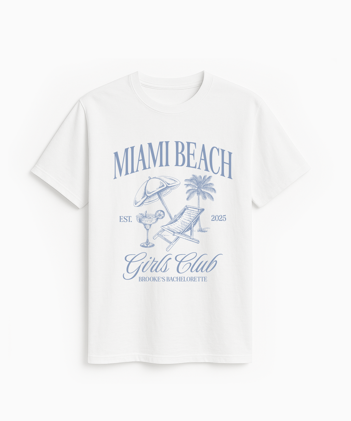 Miami Beach Girls Club Bachelorette Party Shirt