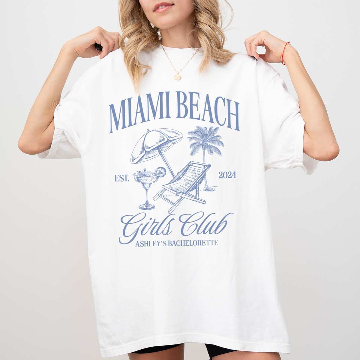 Miami Beach Girls Club Bachelorette Party Shirt