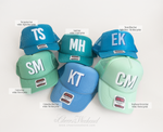 Shadow Monogram Trucker Hat, Custom Monogram Bachelorette Hats