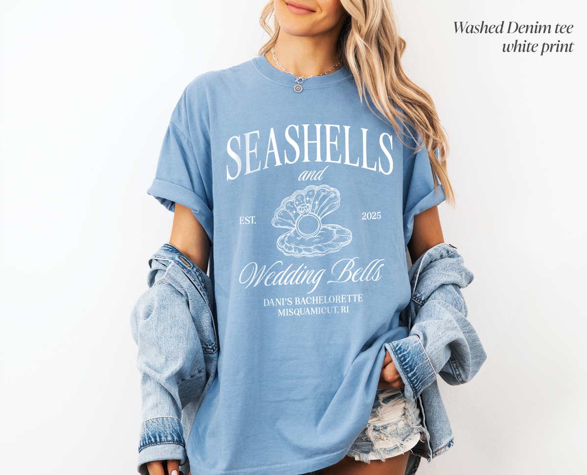 Seashells and Wedding Bells T-shirt