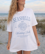 Seashells and Wedding Bells Beach Bachelorette Shirt