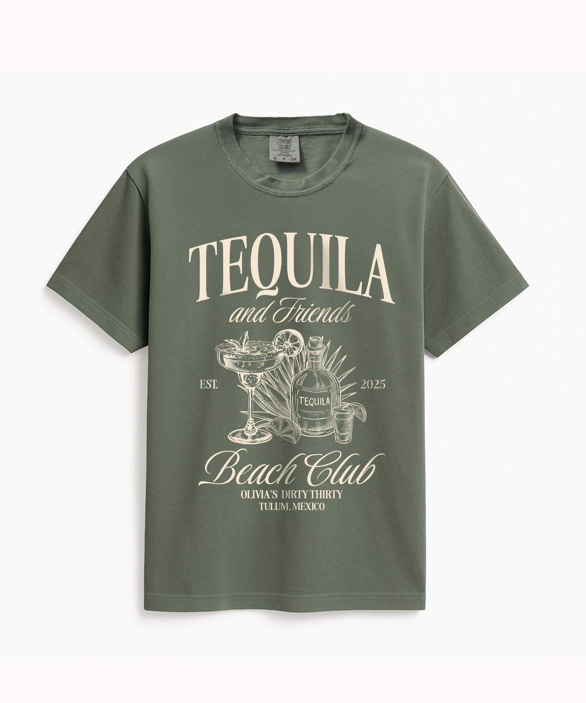 Tequila and Friends Social Club Mexico Trip Shirt, Tequila-themed Bachelorette Shirt