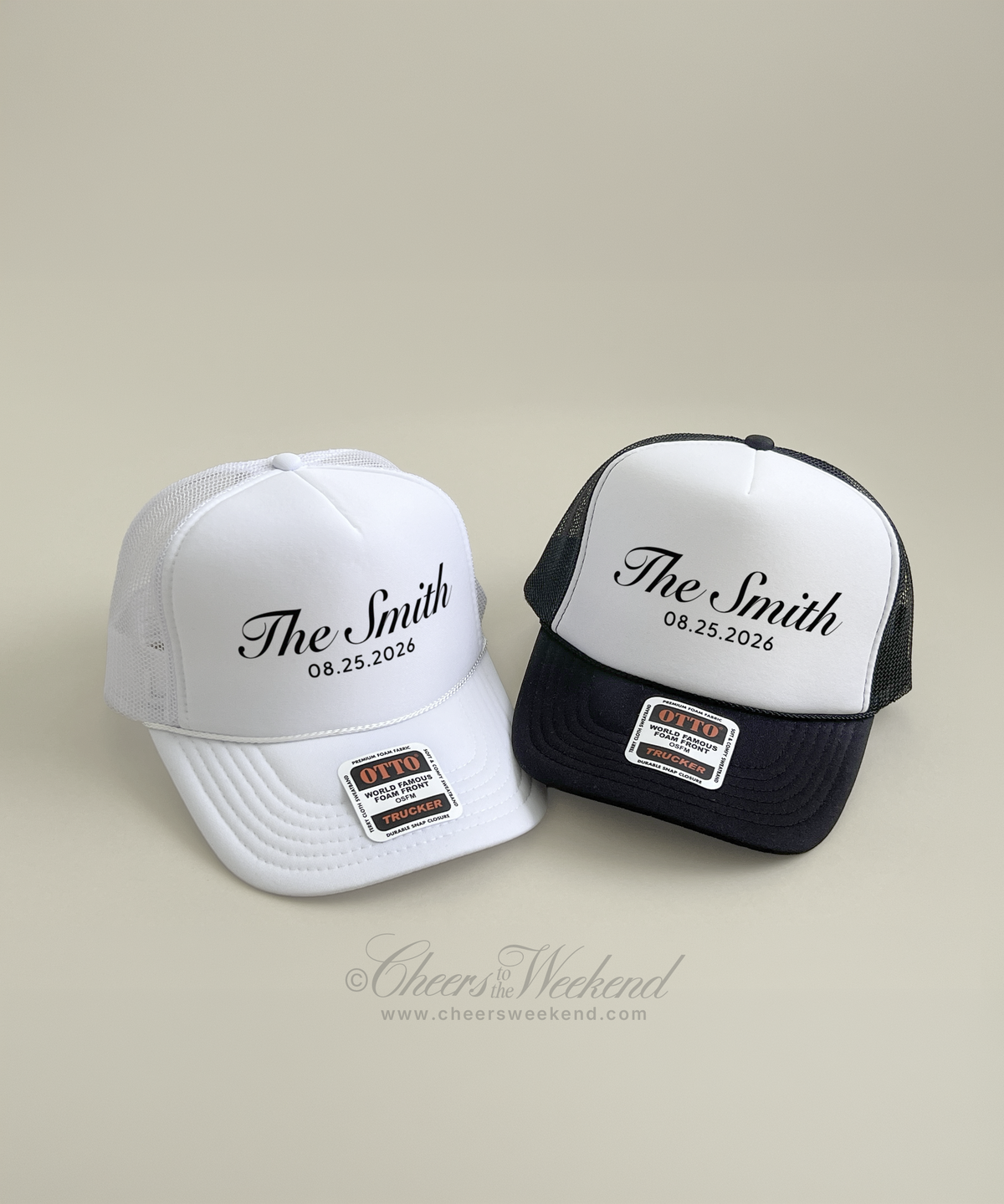 Custom Wedding Toss Trucker Hats