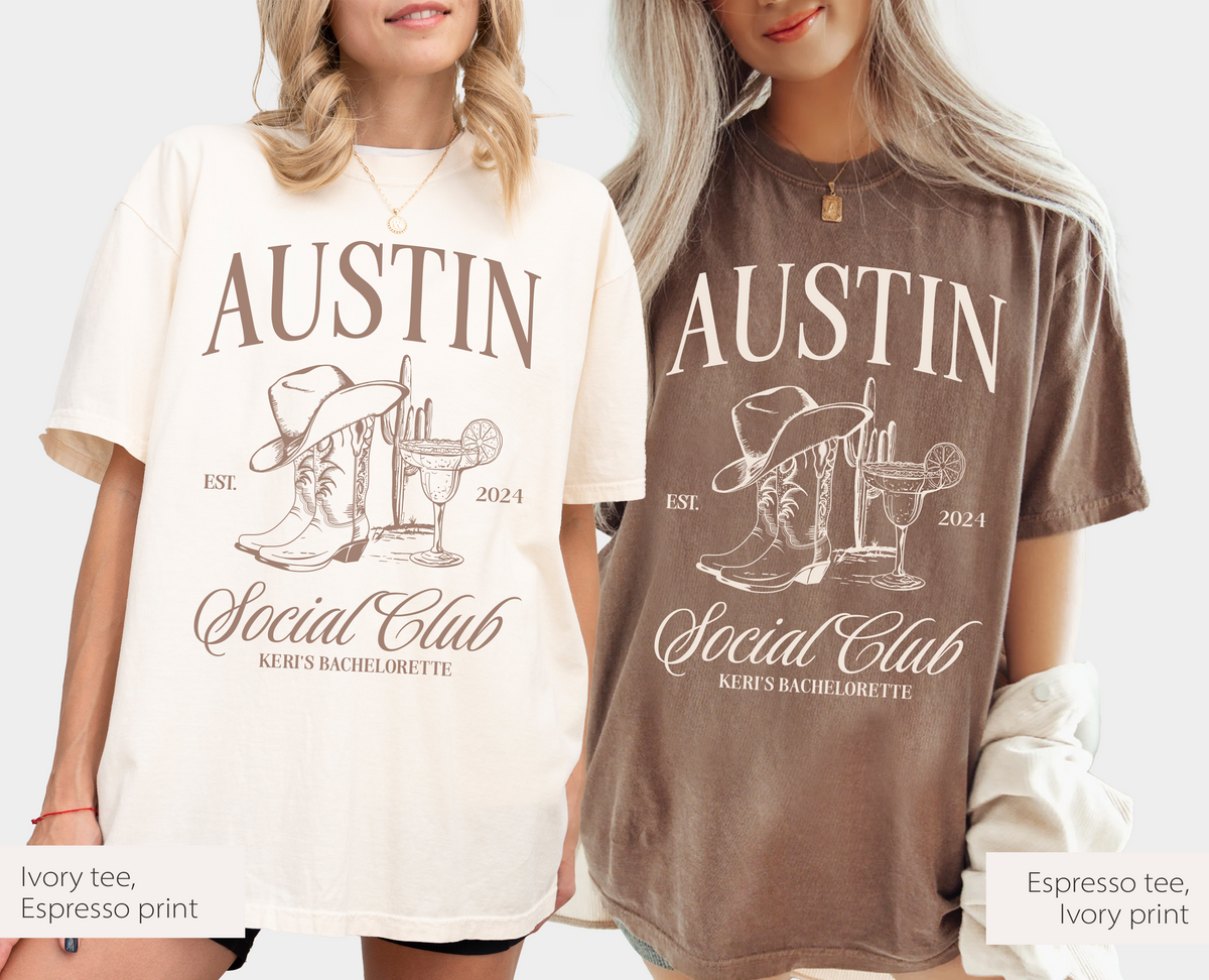 Austin Social Club Bachelorette Party Shirt