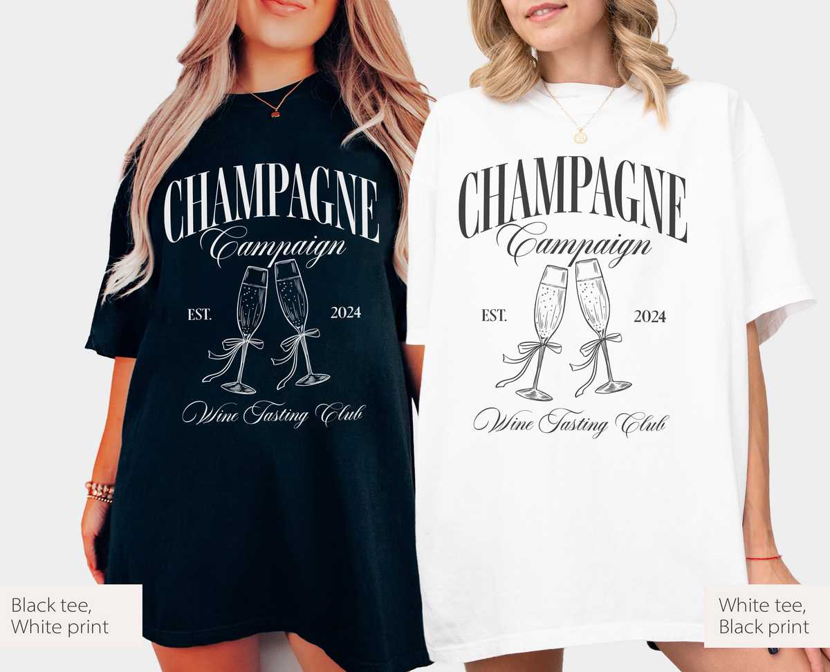 Champagne Campaign Wine Tasting Club Shirt