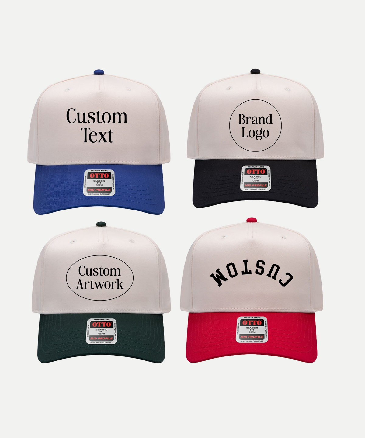 Custom Printed Baseball Hats With Your Logo