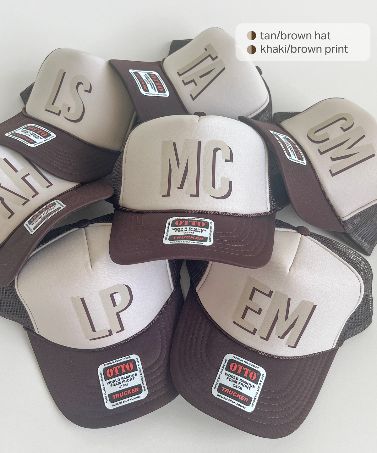 Custom Monogram Trucker Hat