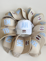 Custom Monogram Trucker Hat, Custom Initials Bachelorette Hats