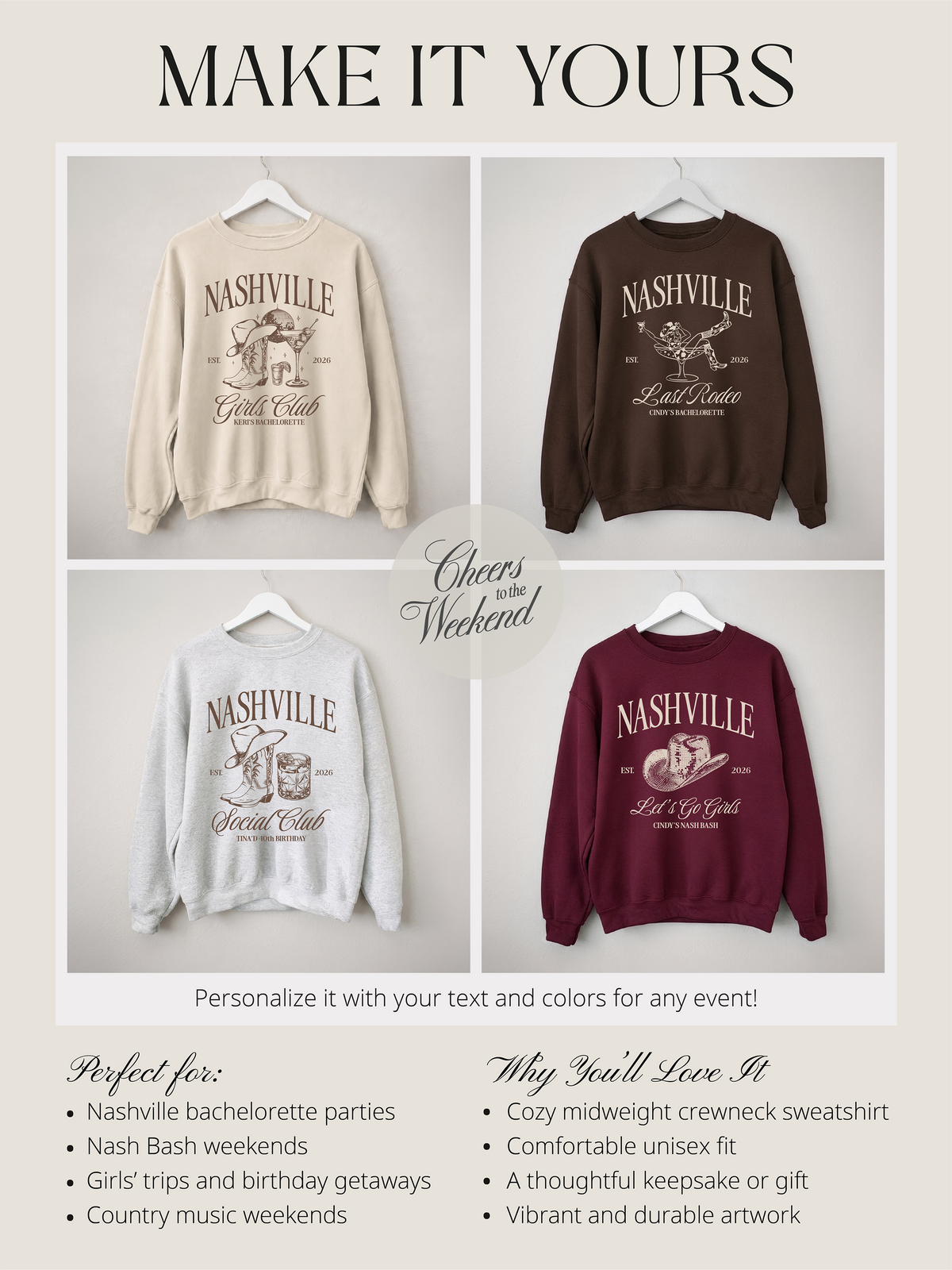 Nasville Girls Club Sweatshirt
