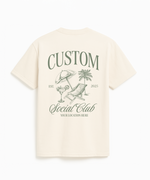 Custom Social Club Beach Vacation Shirt, Back Print