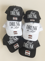 Drunk in Love Just Drunk Bachelorette Trucker Hats