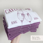 Personalized Bridal Winery Party Shirt, Prosecco Babes Bachelorette Shirt, Napa Valley Bachelorette Shirt, Custom Wine Girls Party Tee