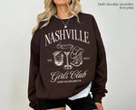 Nashville Girls Club Sweatshirt, Nashville Bachelorette Logo Sweatshirt, Personalized Sweatshirt, Custom Girls Club Sweatshirt