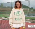 Custom Tennis Club Sweatshirt: Personalized Bachelorette Gift
