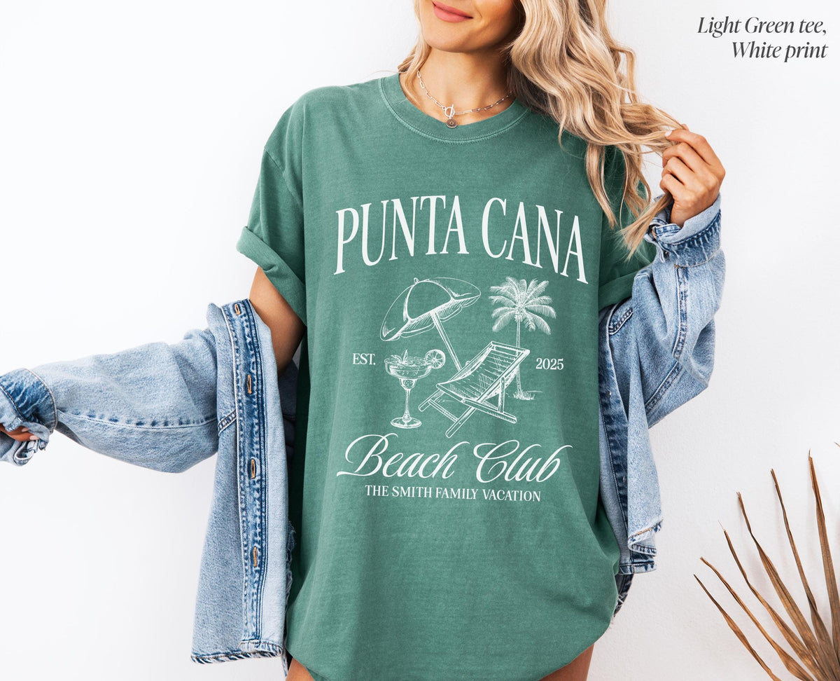 Punta Cana Custom T-shirt, Punta Cana Beach Club, Punta Cana Girls Club, Punta Cana Trip