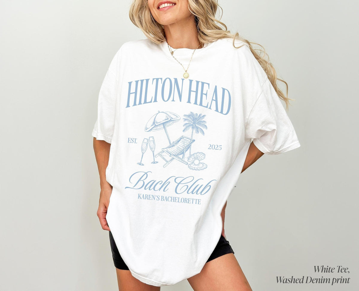 Hilton Head Bachelorette Party Shirt, Custom Beach Bachelorette Shirt, Beach Girls Club, Personalized Girls Shirt, Girls Gateway Shirt