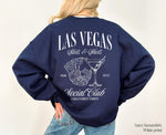 Las Vegas Birthday Trip Sweatshirt, Custom Birthday Sweatshirt, Back Print Custom Sweatshirt