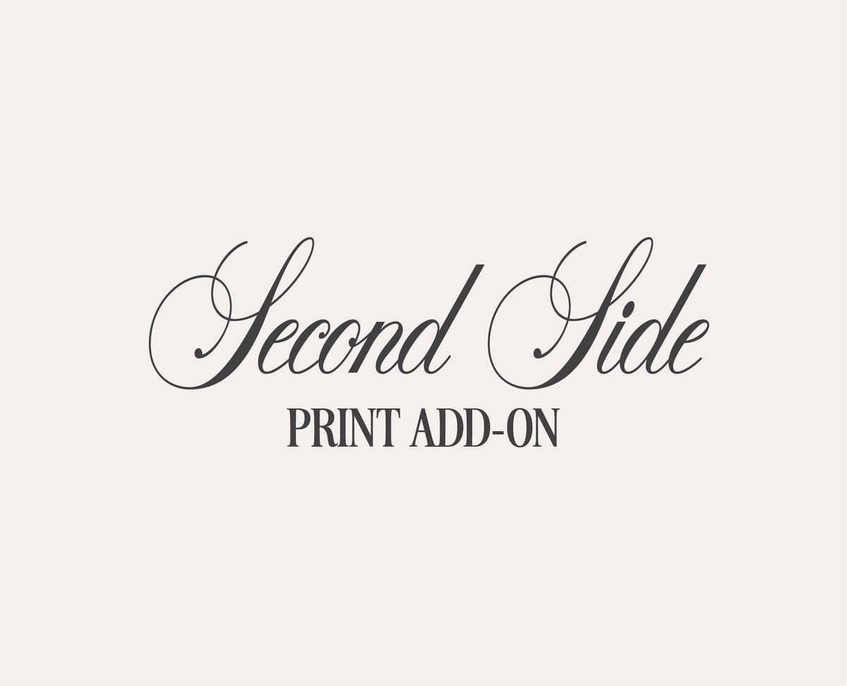 Second Side Print add-on